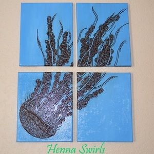 Jellyfish Acrylic Painting